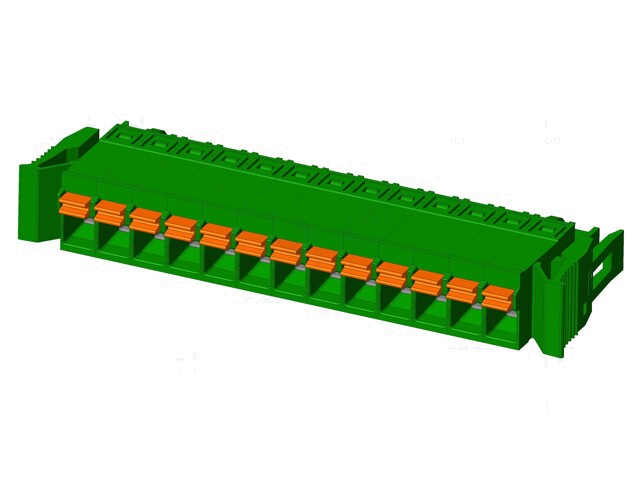 Ontkoppelbare terminal strip; 5mm; recht; stekker; vrouwelijk Ontkoppelbare terminal strip; 5mm; recht; stekker; vrouwelijk